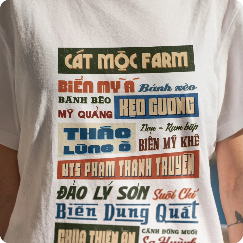 Thiết kế áo Cát Mộc Farm