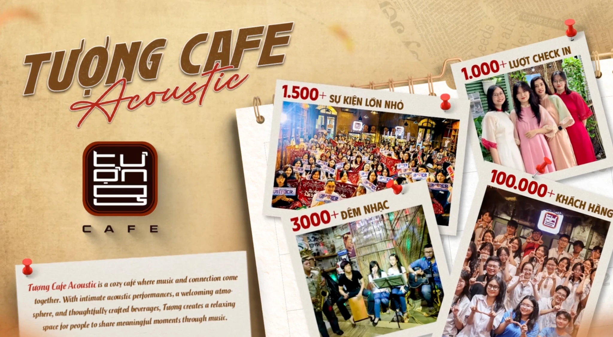Tượng Cafe Acoustic — hình từ portfolio